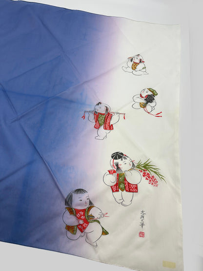 FA14 - Furoshiki Fabric Cloth Kotobuki Ningyō 寿人形