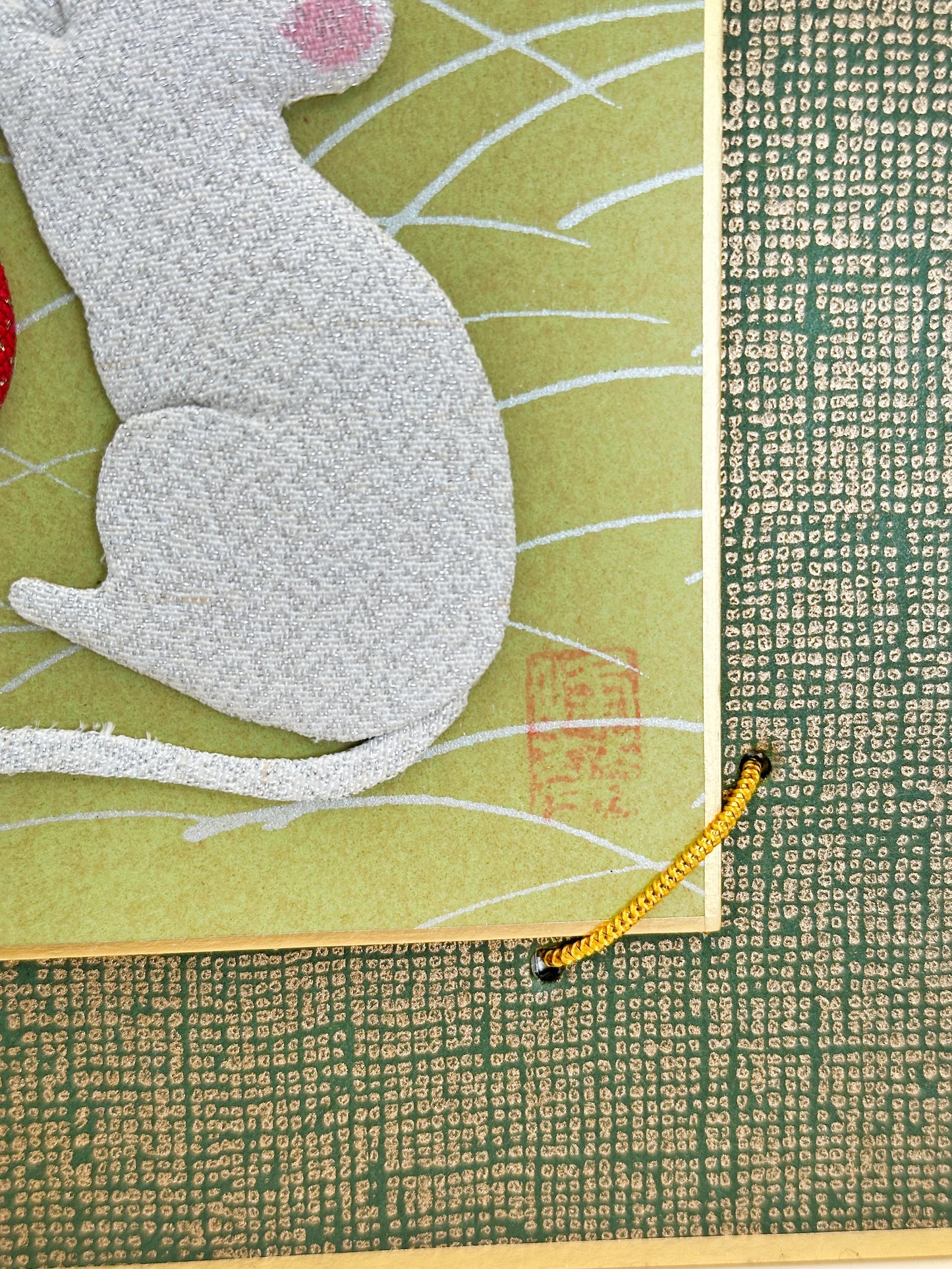 SHP196 - Zodiac Rat Shikishi in Nishijin-ori 西陣織