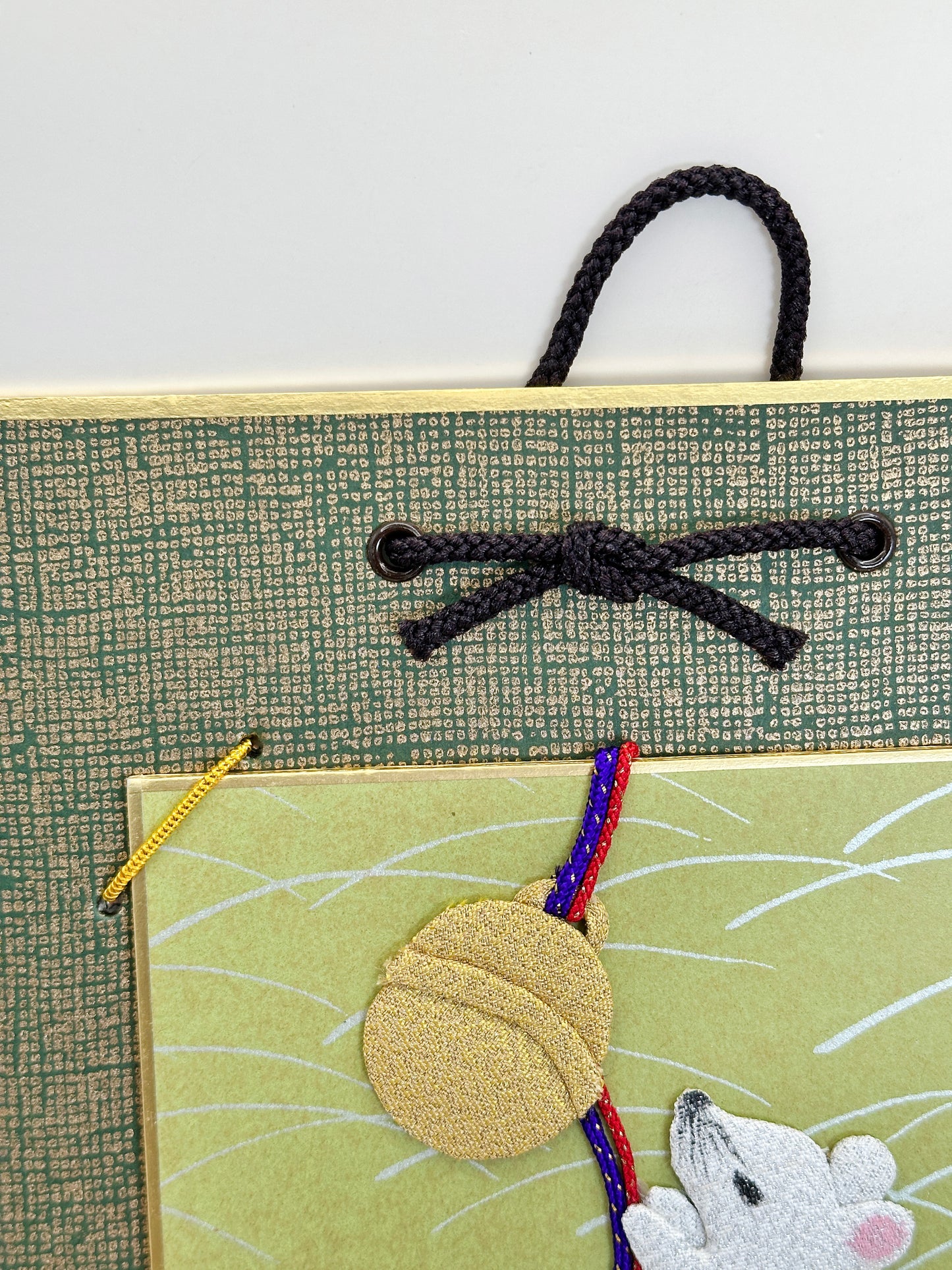 SHP196 - Zodiac Rat Shikishi in Nishijin-ori 西陣織