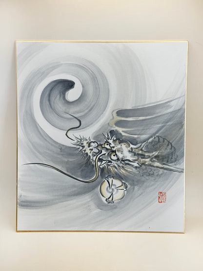 SHP97 - Oeuvre Shikishi de Rising Dragon 昇龍