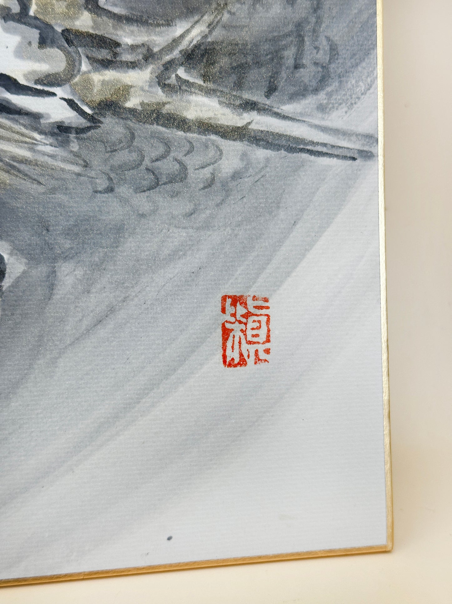 SHP97 - Oeuvre Shikishi de Rising Dragon 昇龍