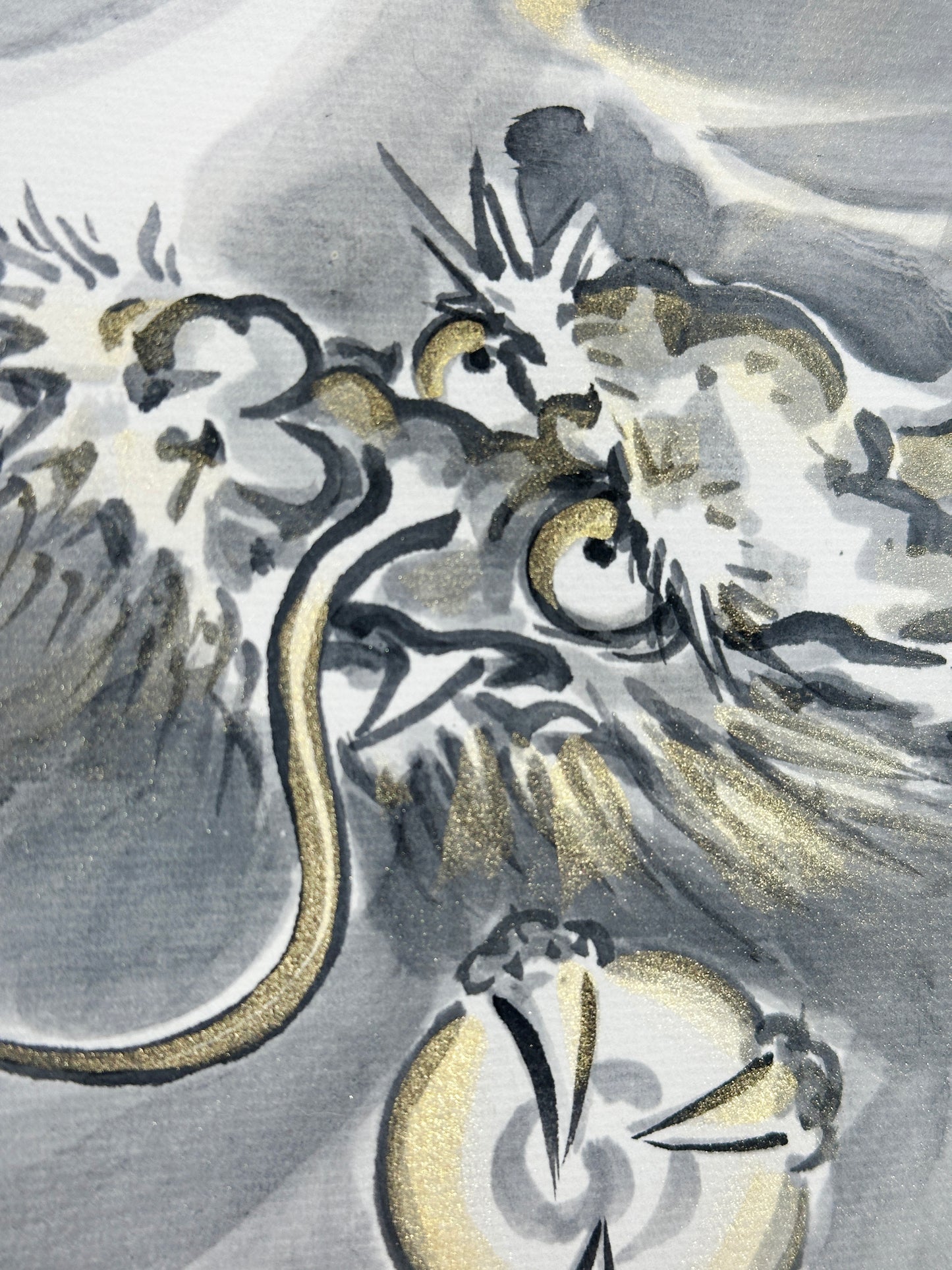 SHP97 - Oeuvre Shikishi de Rising Dragon 昇龍