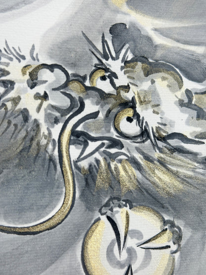SHP97 - Oeuvre Shikishi de Rising Dragon 昇龍