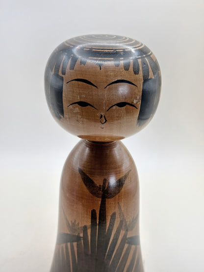 K20106 - Yajirō-style Kokeshi by Hisashiro Niiyama 新山久城