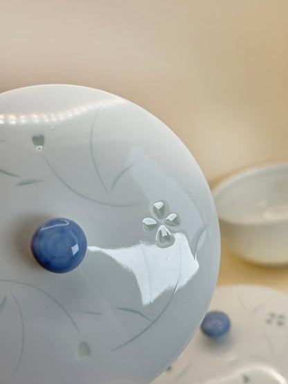 TB122 - Lidded Porcelain Tea Cup Set by Kōzan-gama 幸山窯