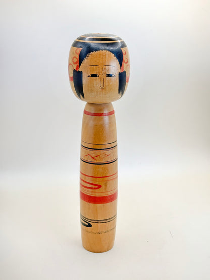 K25084 - Traditional Tsuchiyu Kokeshi by Kazue Abe 阿部計英
