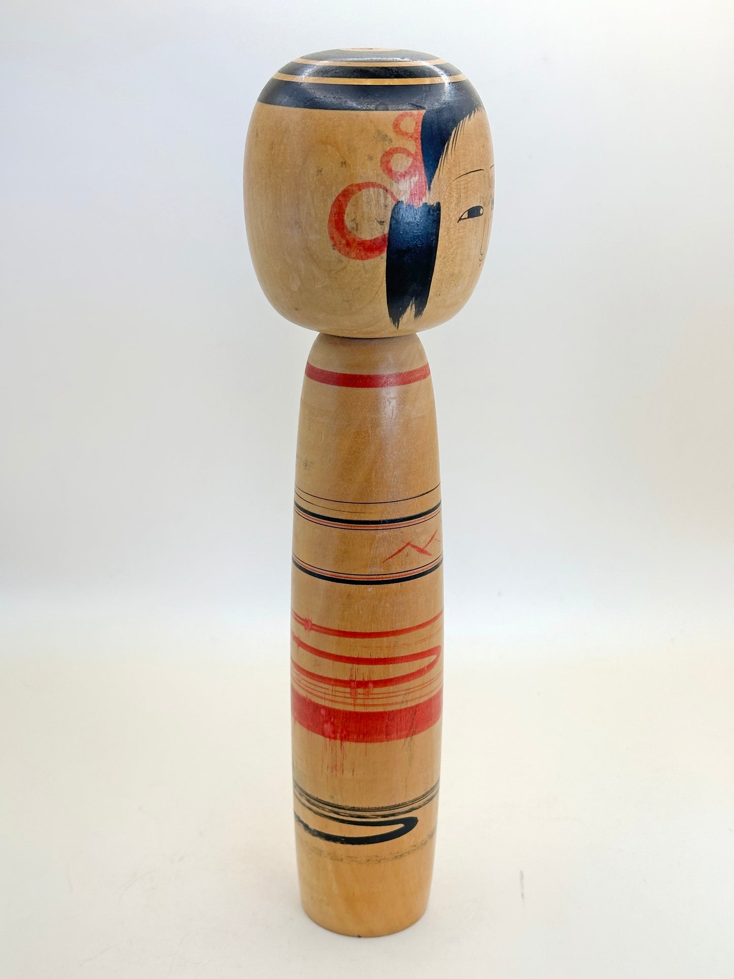 K25084 - Traditional Tsuchiyu Kokeshi by Kazue Abe 阿部計英