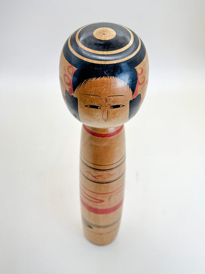 K25084 - Traditional Tsuchiyu Kokeshi by Kazue Abe 阿部計英