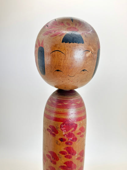K25087 - Traditional Yamagata kokeshi by Kobayashi Seizō 小林清蔵