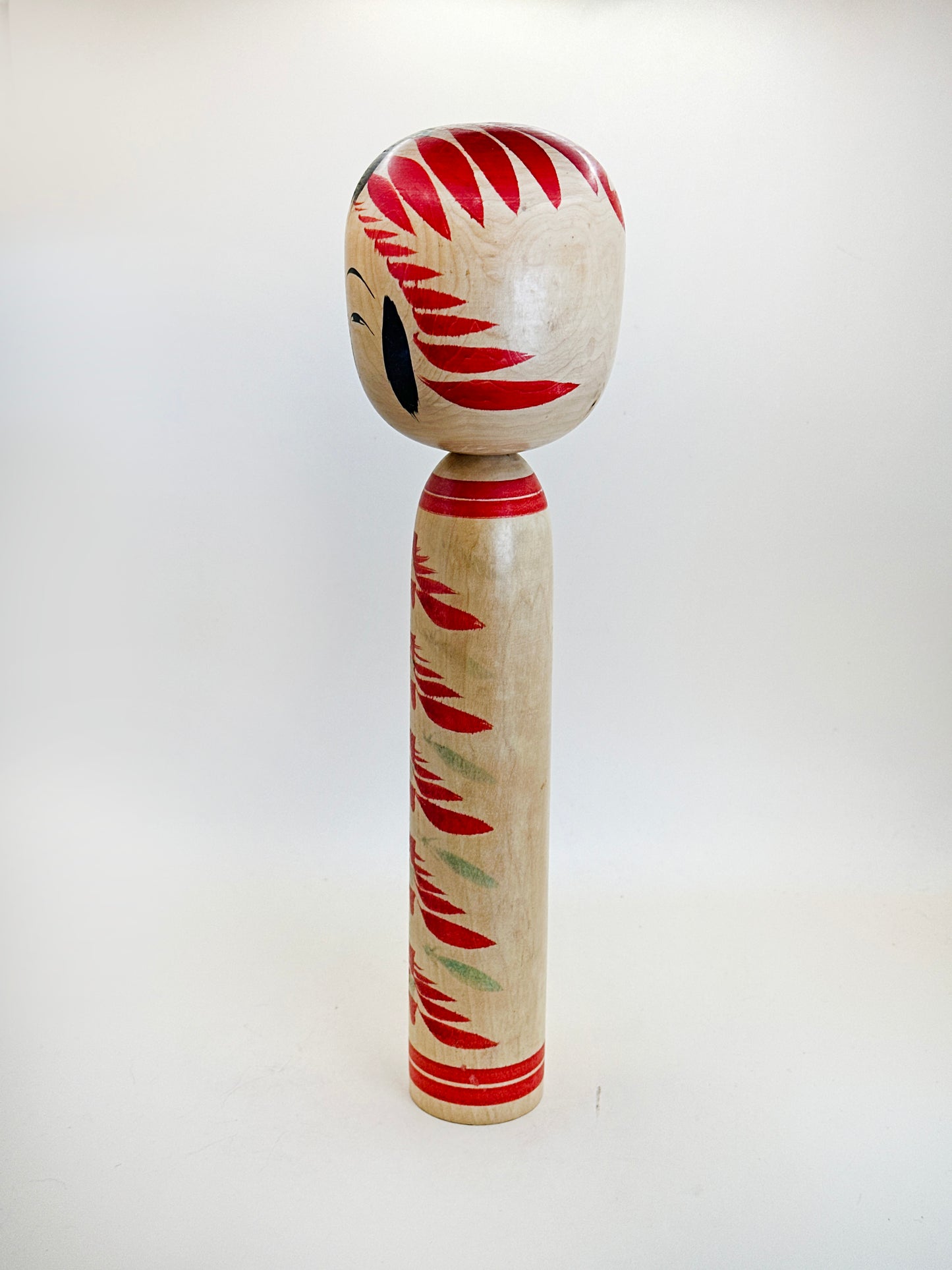 K30020 - Traditonal Togatta Kokeshi by Koichi Sakuta 作田孝一