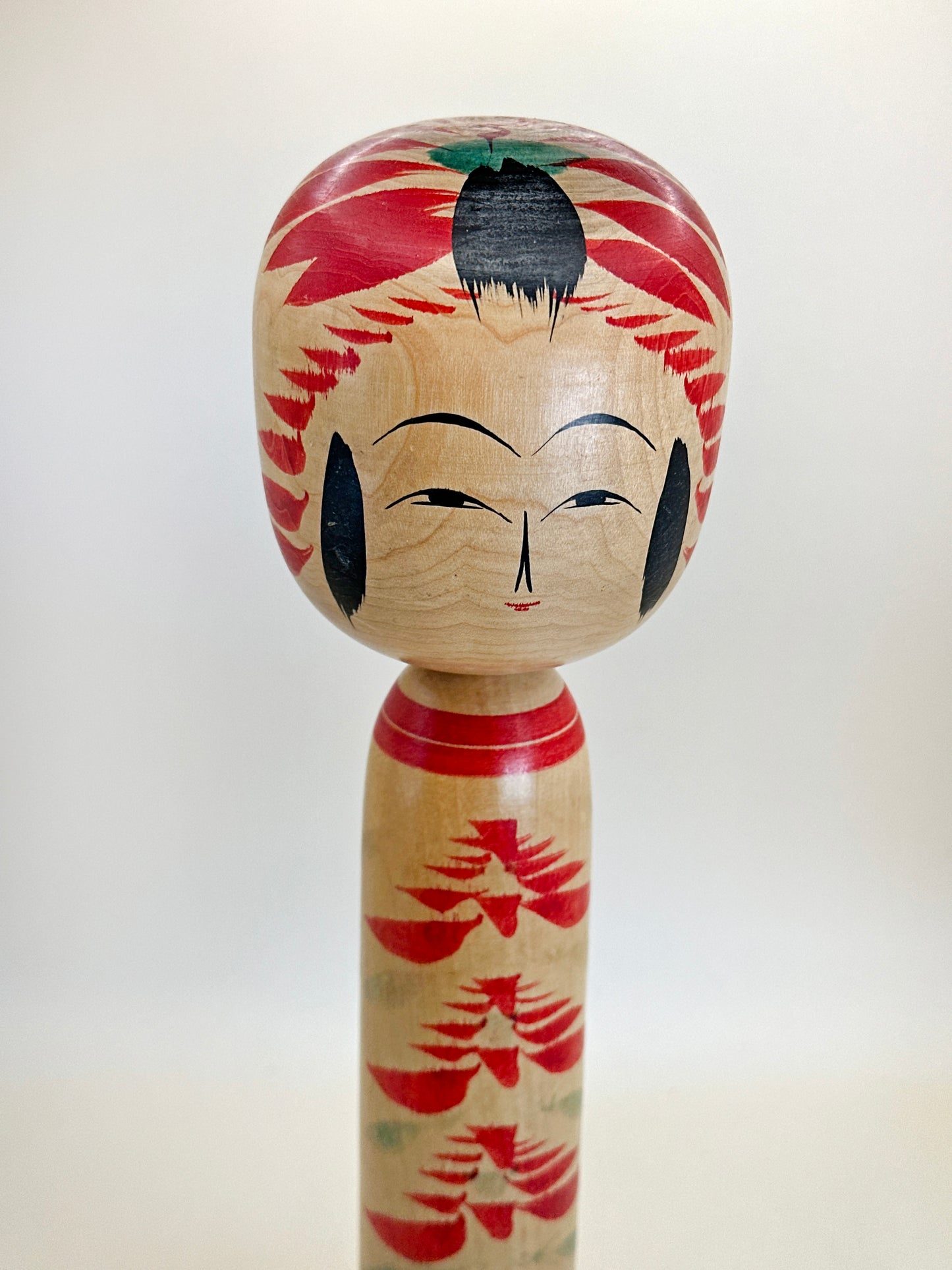K30020 - Traditonal Togatta Kokeshi by Koichi Sakuta 作田孝一
