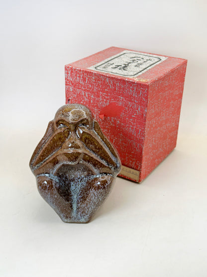 FT404 - Figurine en céramique Mizaru par Kohama Kiln 古浜窯