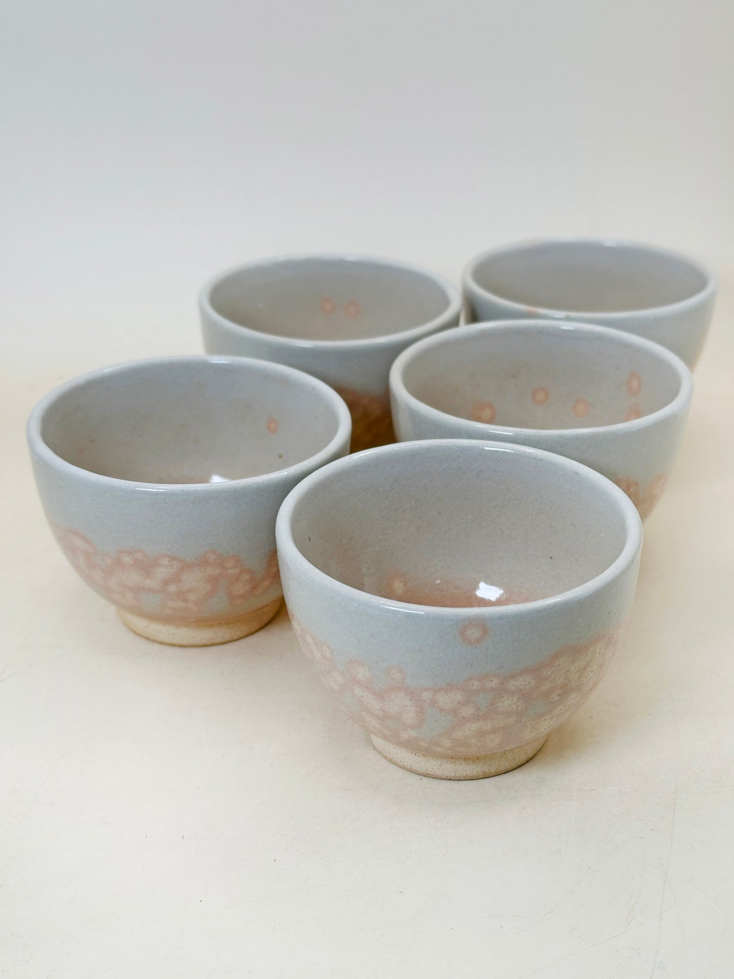 TB244 - Ensemble de tasses à thé Hagi-yaki par Tenpōzan 萩焼