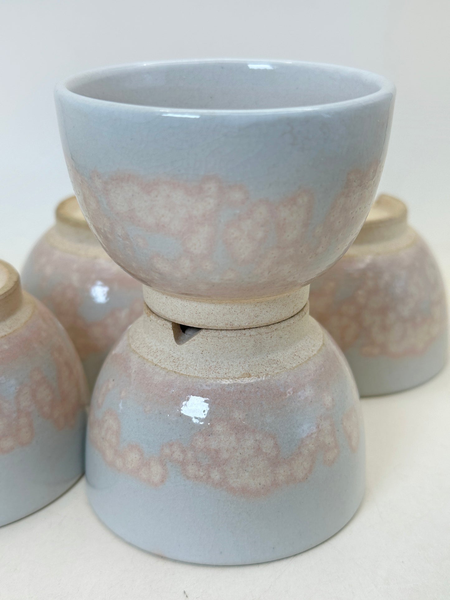 TB244 - Ensemble de tasses à thé Hagi-yaki par Tenpōzan 萩焼