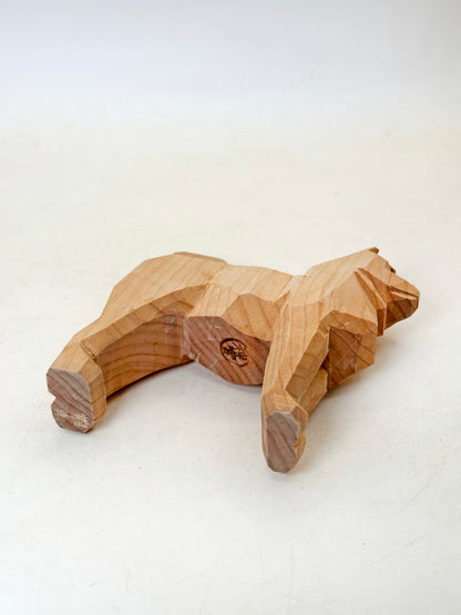 FT406 - Chien du zodiaque en bois sculpté d'Ise Jingū