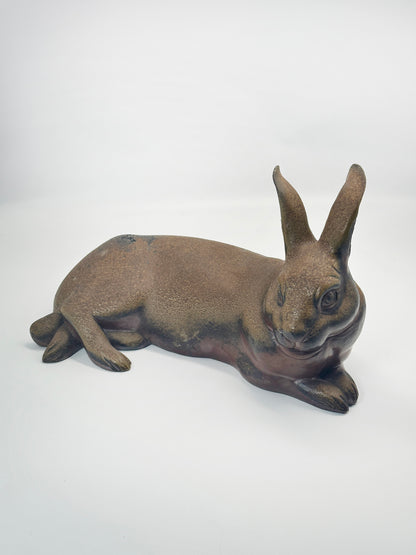 FT278 - Figurine Lapin Bizen-yaki par Norimatsu Shunko 乗松俊行