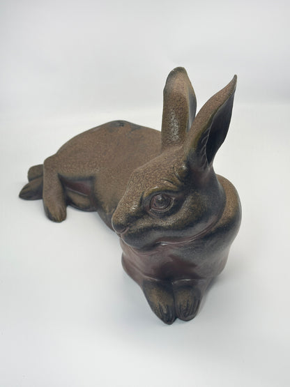 FT278 - Figurine Lapin Bizen-yaki par Norimatsu Shunko 乗松俊行