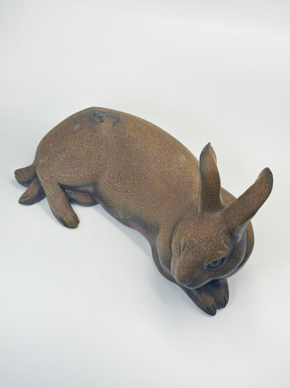 FT278 - Figurine Lapin Bizen-yaki par Norimatsu Shunko 乗松俊行