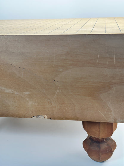 TB133 - Vintage Japanese Go Set – Solid Wood Goban with Go Bowls & Stones