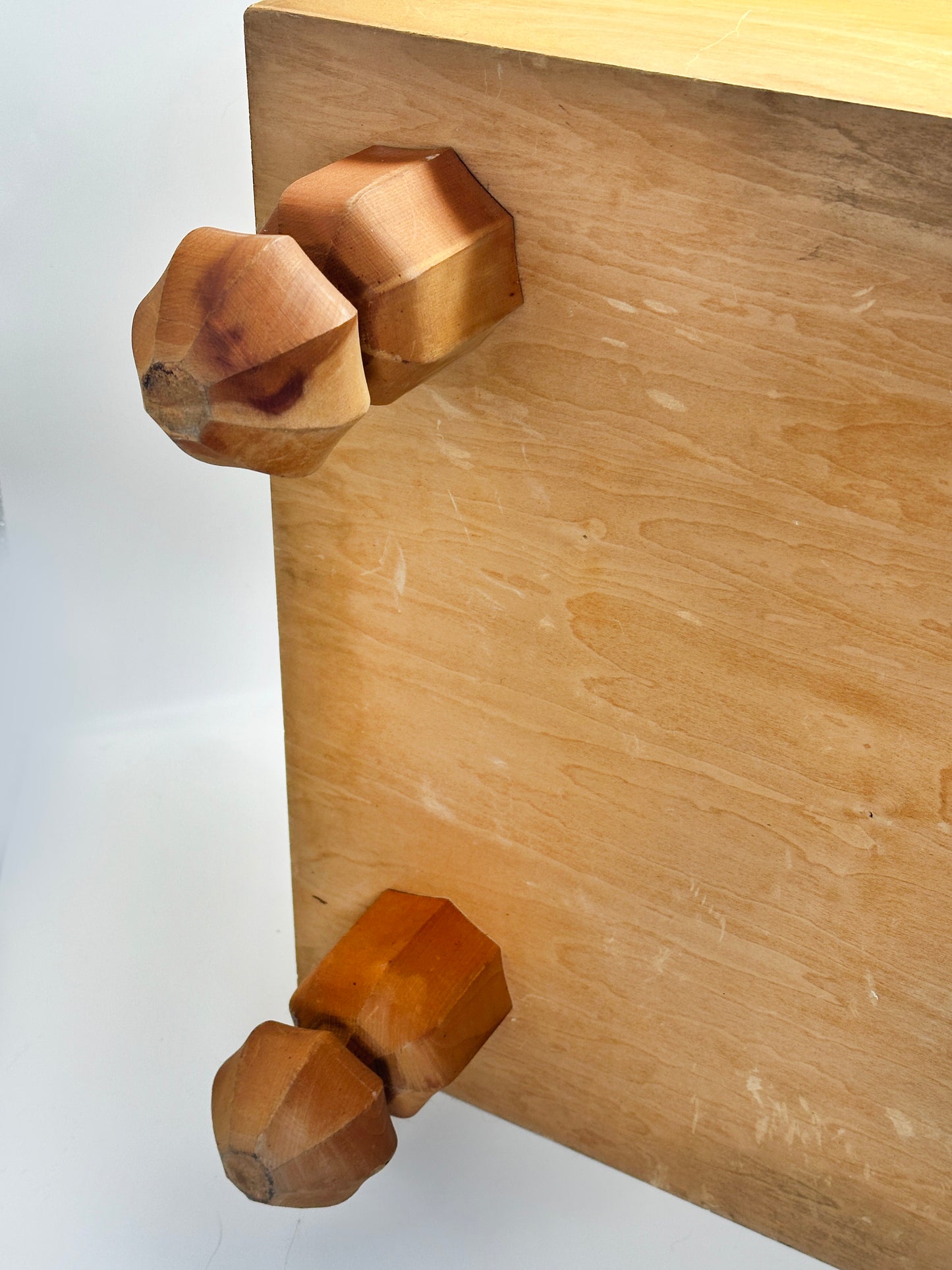 TB133 - Vintage Japanese Go Set – Solid Wood Goban with Go Bowls & Stones