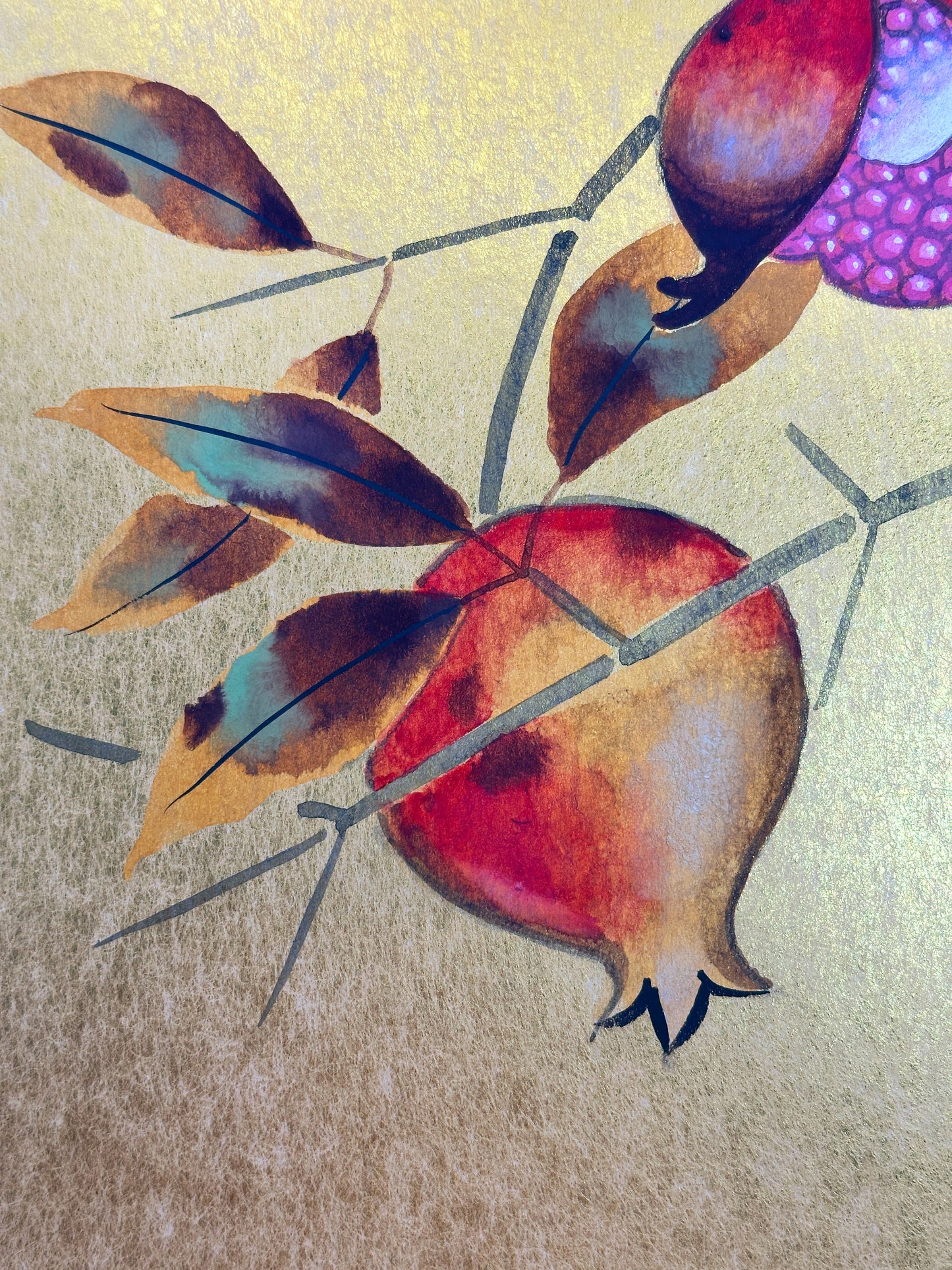 SHP208 - Set of Three Shikishi by 葛谷聖山 (Kuzuya Seizan)