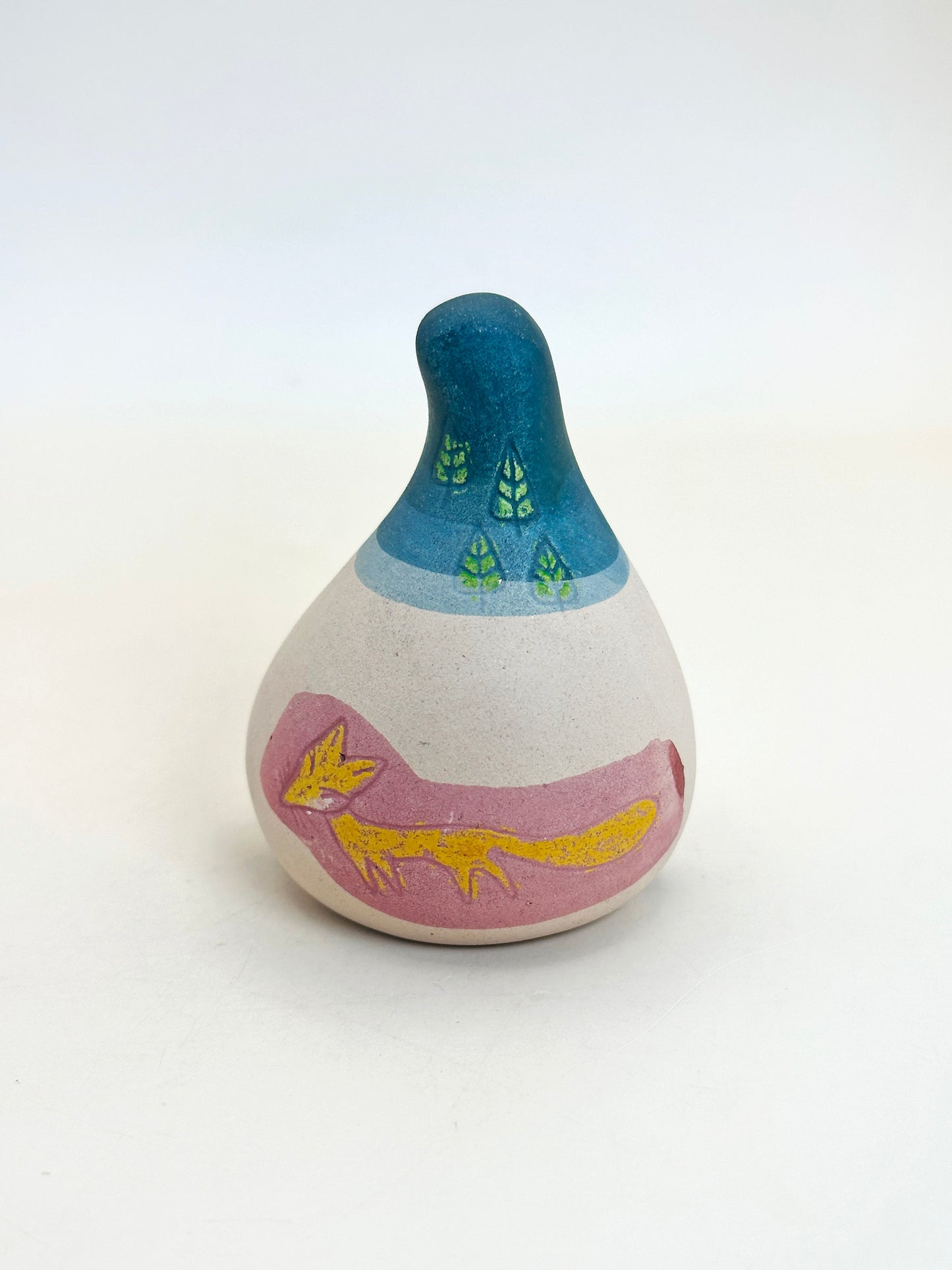 CB130 - Dorei Clay Bell Aubergine and Fox