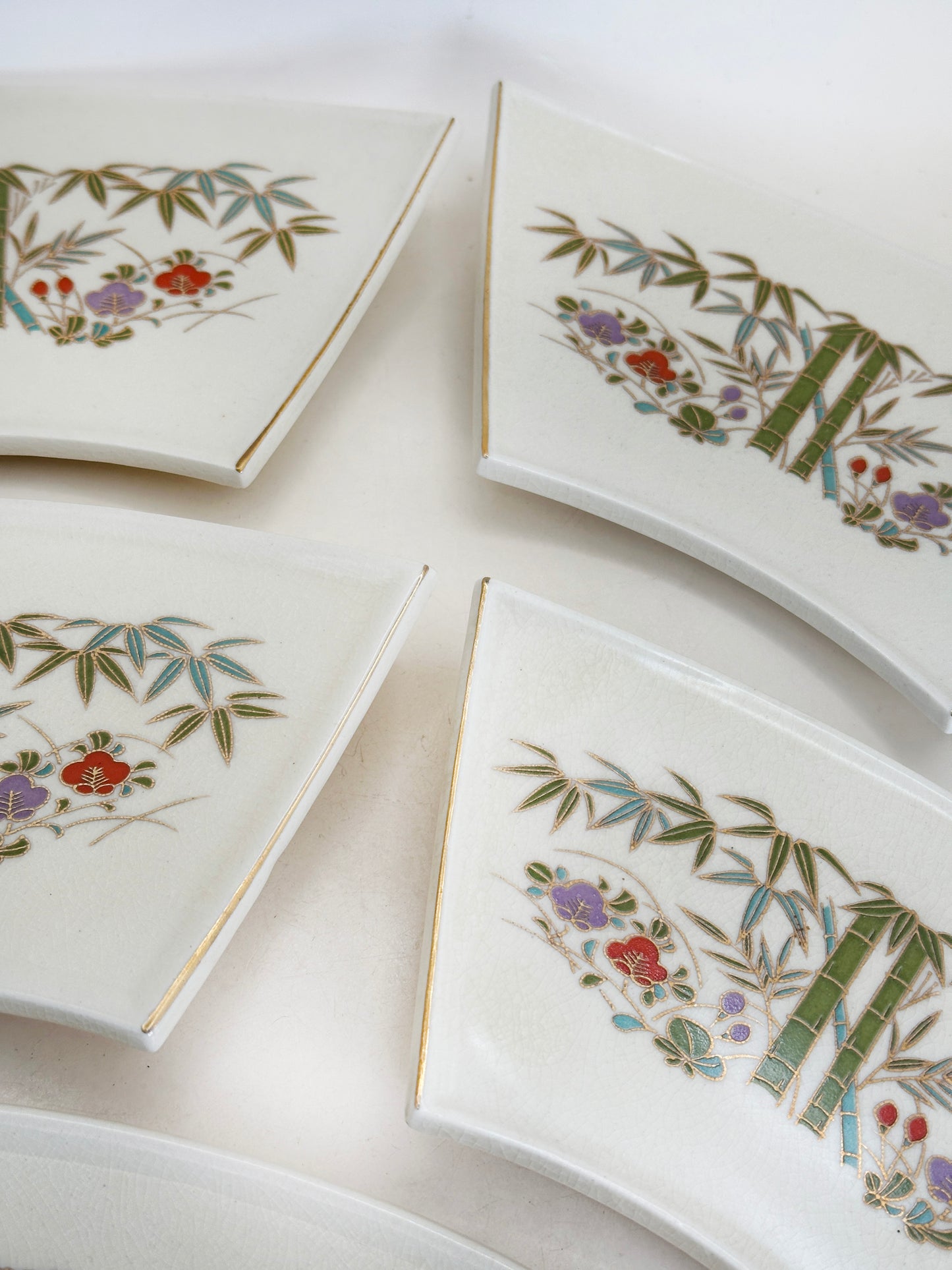 TB254 - Assiettes Kyō Ware de Katō Zenshō 京焼