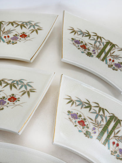 TB254 - Assiettes Kyō Ware de Katō Zenshō 京焼