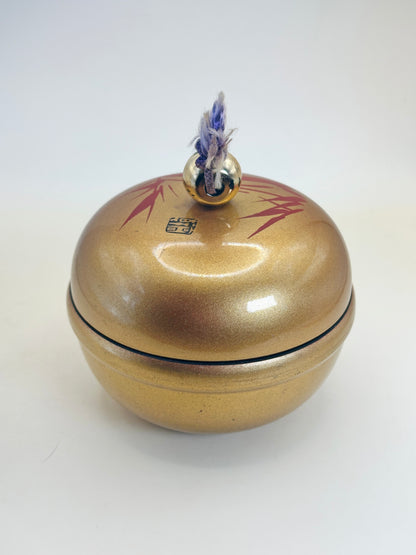 TB139 - Vintage Lacquer-Style Kashiire Box 菓子入