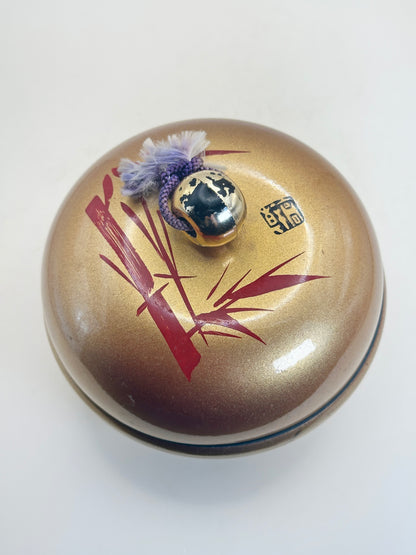 TB139 - Vintage Lacquer-Style Kashiire Box 菓子入