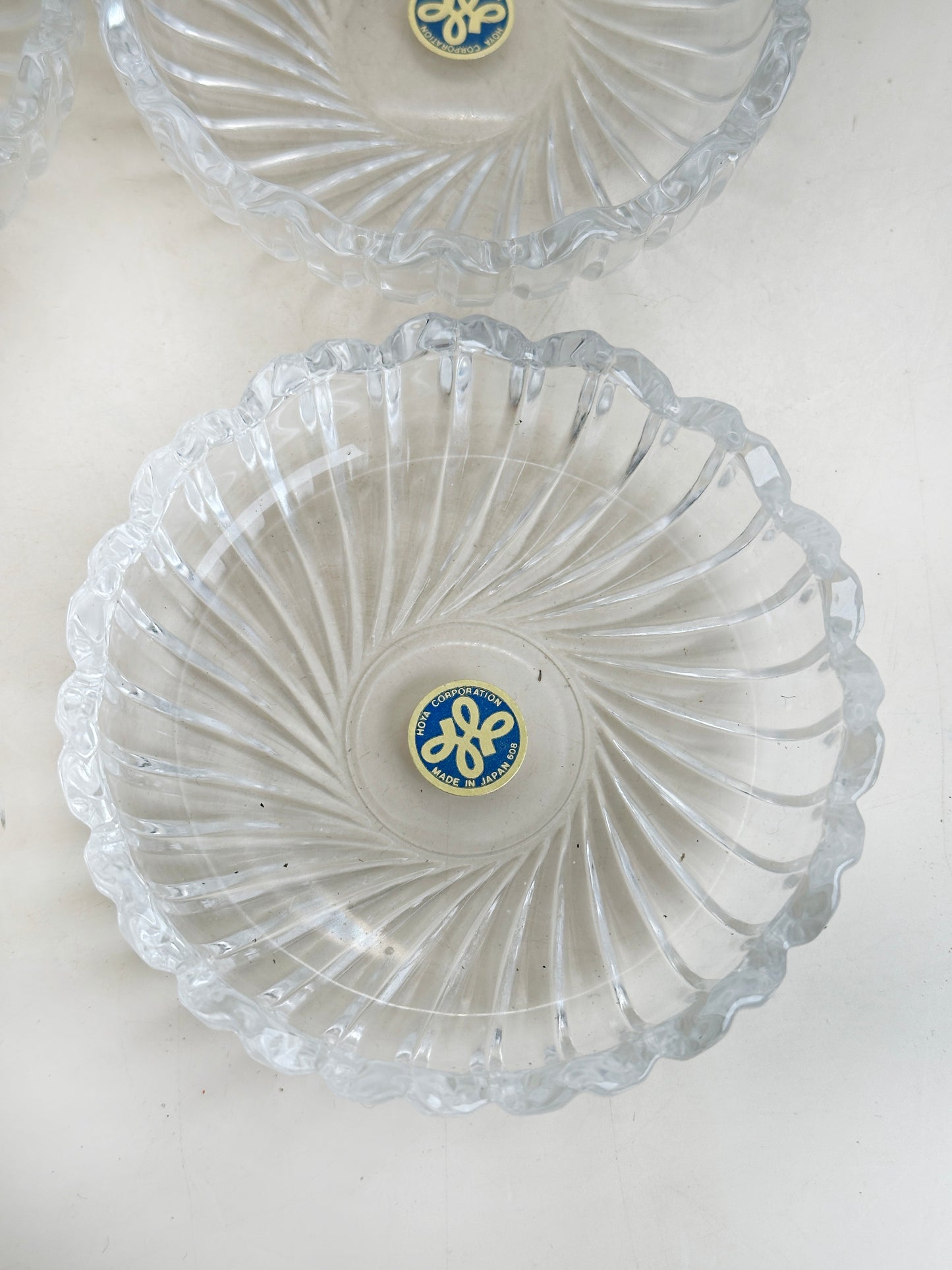 TB257 - Coupelles en verre HOYA par Matsuzakaya 松坂屋