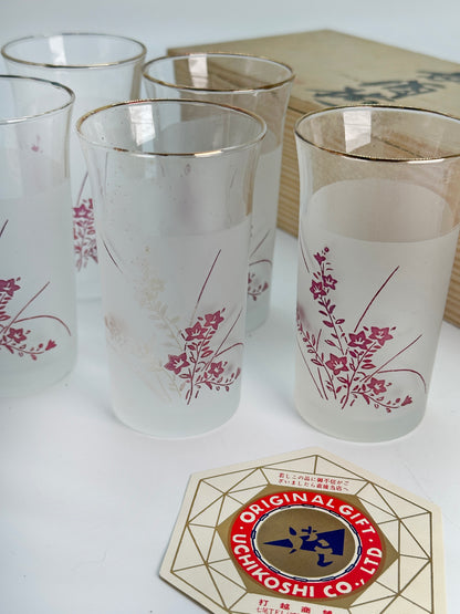 TB259 - Service de verres Bellflower par Kamei 亀井