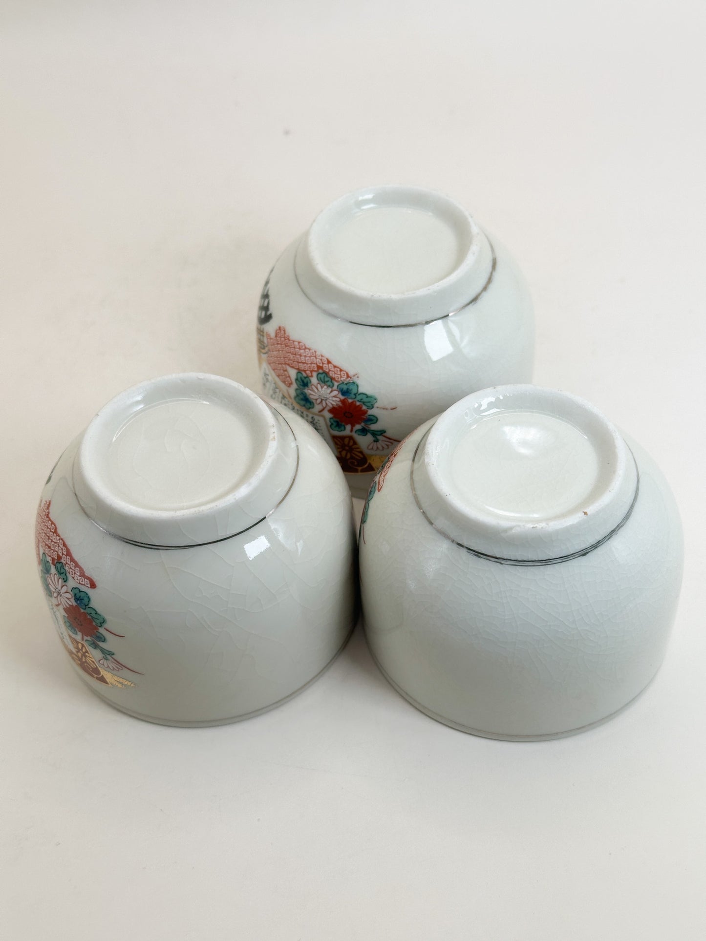 TB402 -  Kutani-yaki Tea Cup Set 九谷焼