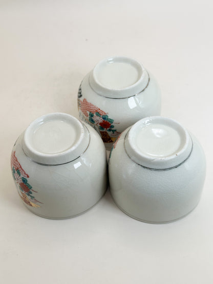 TB402 -  Kutani-yaki Tea Cup Set 九谷焼
