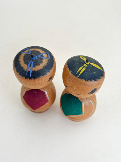 K10229 - Paire de Kokeshi Omiyage Kintarō 金太郎