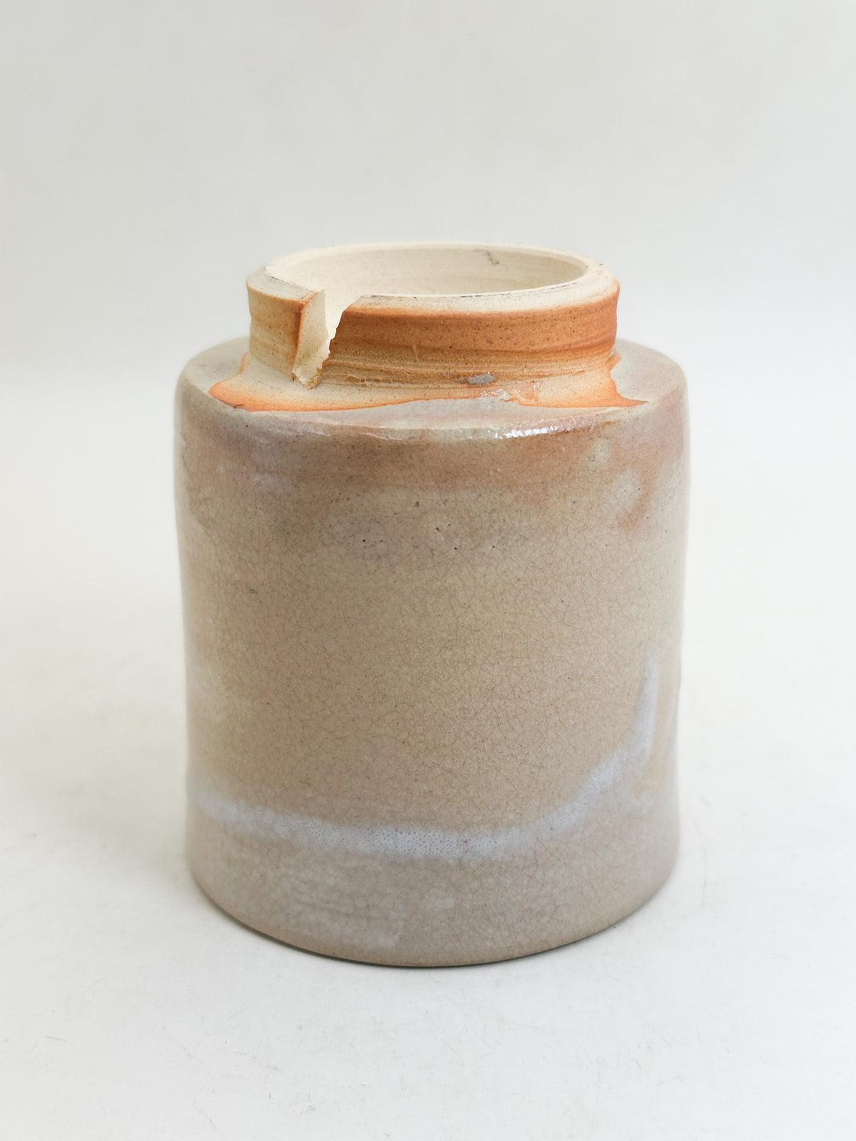 TB411 - Hagi-yaki yunomi tea cup 萩焼