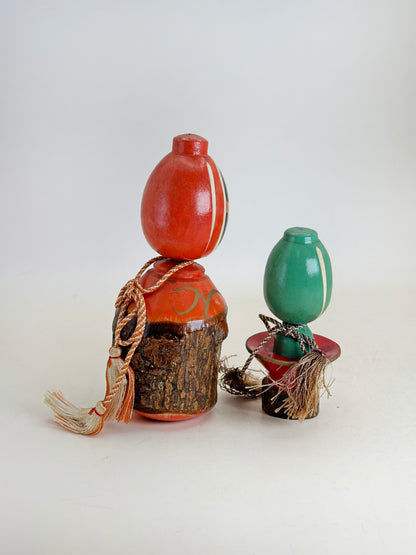 K10227 - Kokeshi de Fukutokkuri et Sakazuki 徳利 盃
