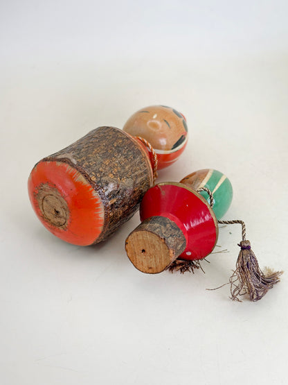 K10227 - Kokeshi de Fukutokkuri et Sakazuki 徳利 盃