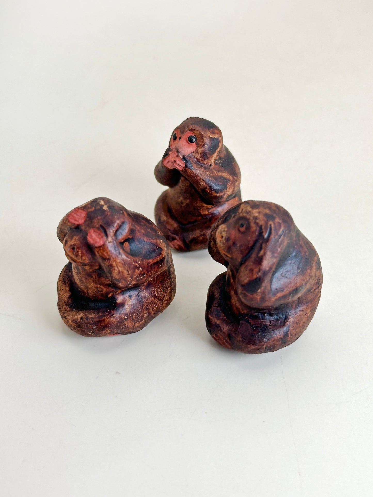 FT430 - The three wise monkeys Nikkō folk craft 三猿
