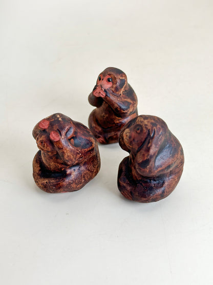 FT430 - The three wise monkeys Nikkō folk craft 三猿