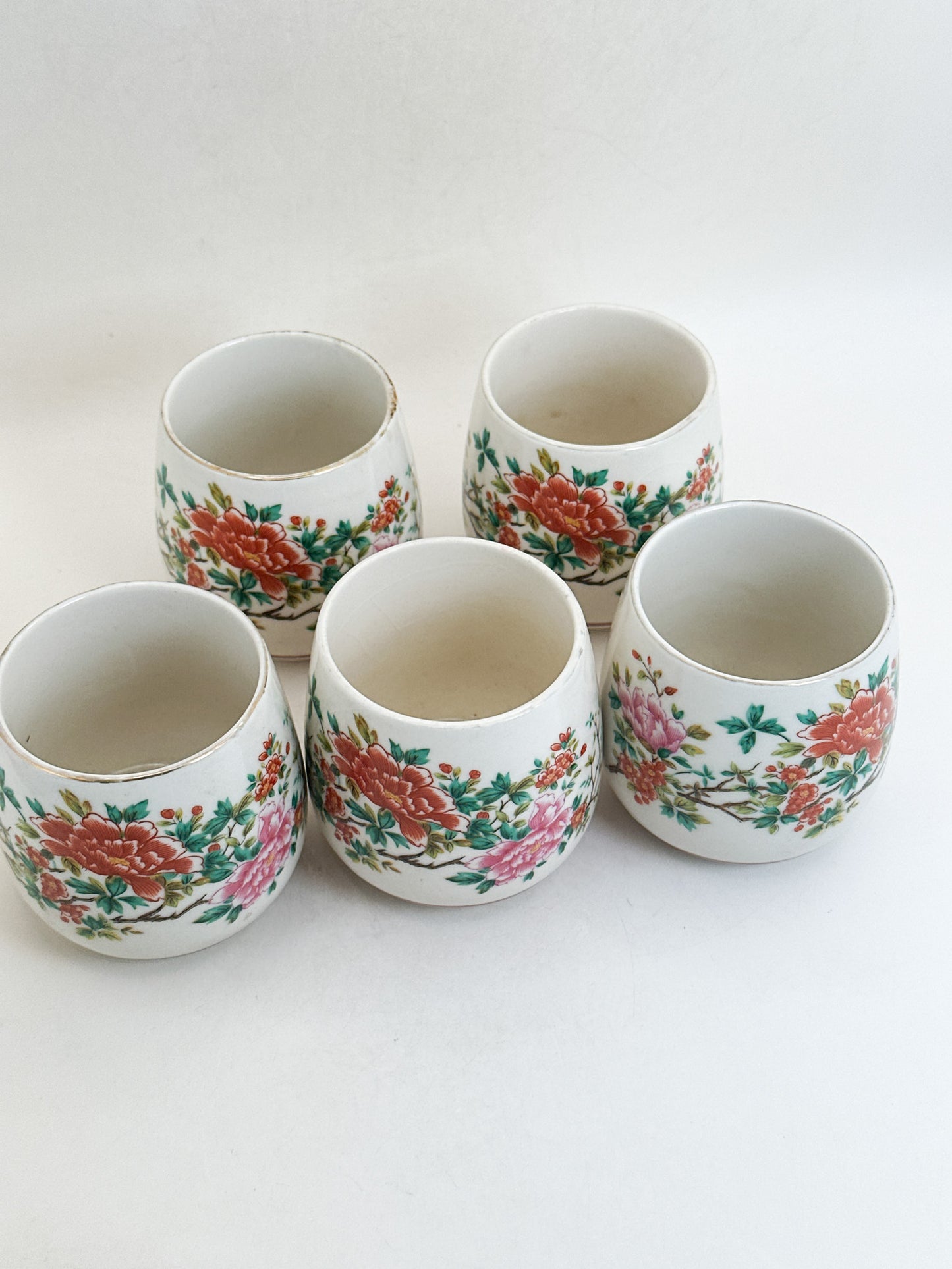 TB406 - Kutani-yaki Tea Cup Set 九谷焼