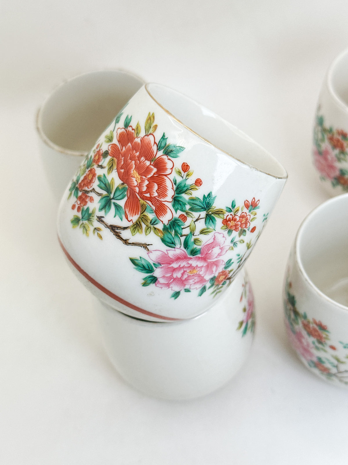TB406 - Kutani-yaki Tea Cup Set 九谷焼
