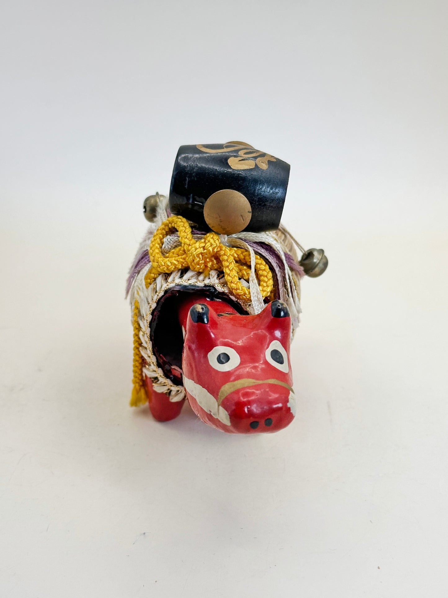 FT288 - Hariko Akabeko – Papier mâché vache rouge 赤べこ