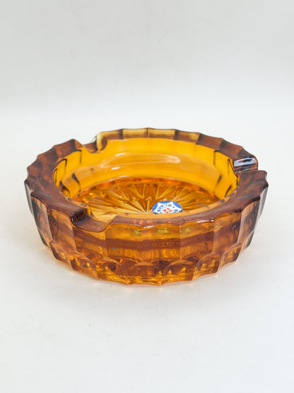 TB408 - Amber Glass Ashtray by SOGA 曽我