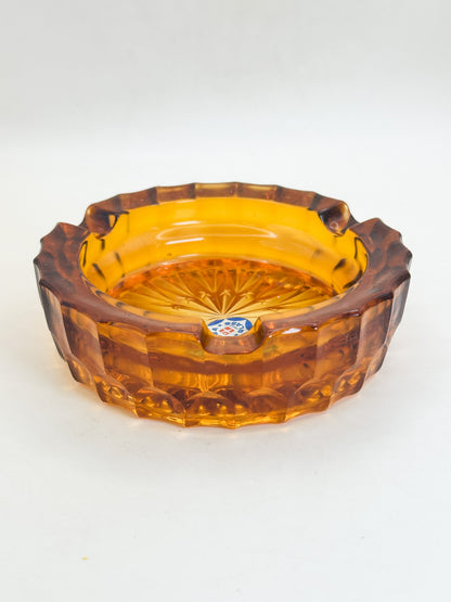 TB408 - Amber Glass Ashtray by SOGA 曽我