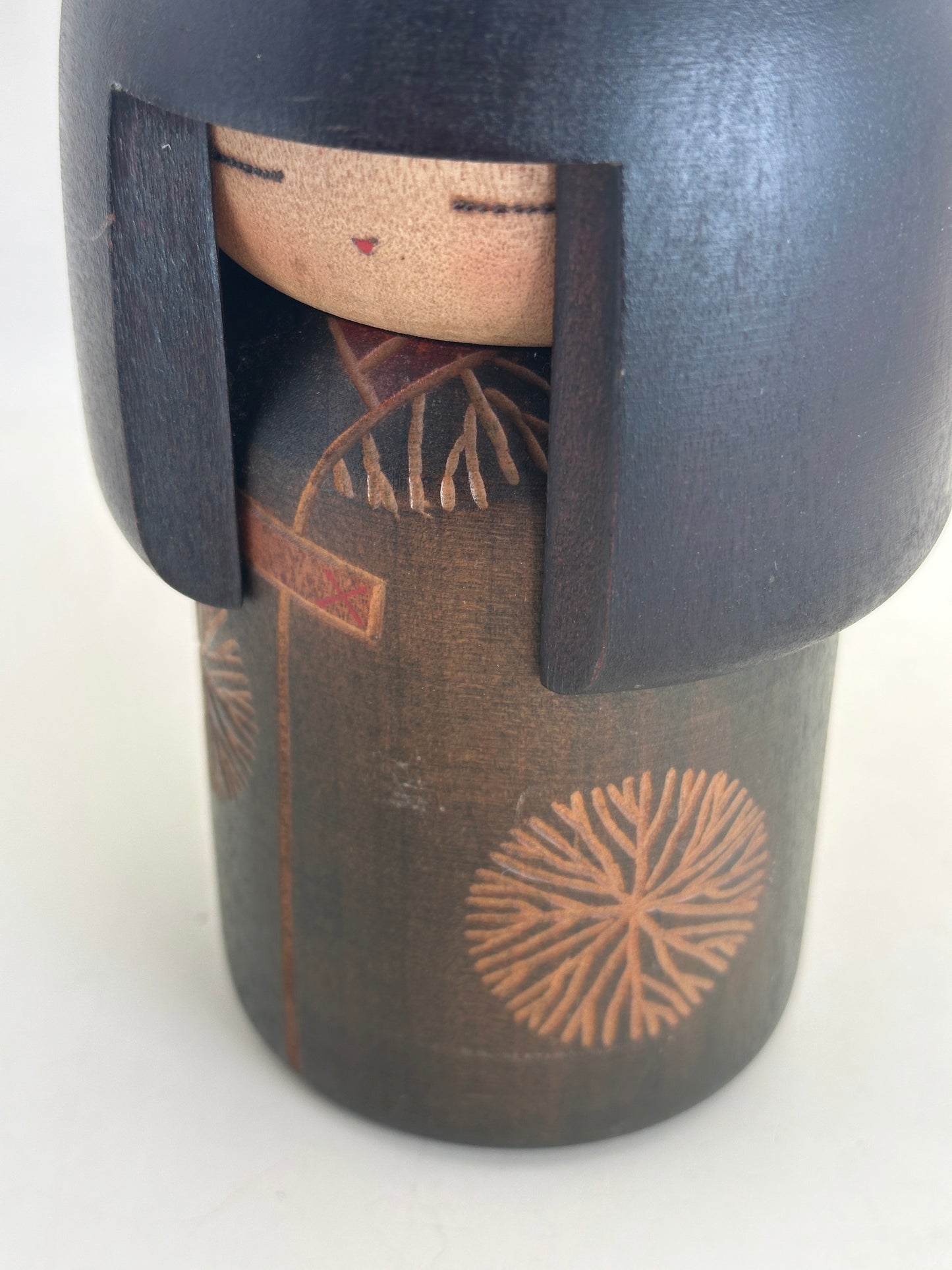 K15151 - RARE Sōsaku Kokeshi par Sansaku Sekiguchi 関口三作