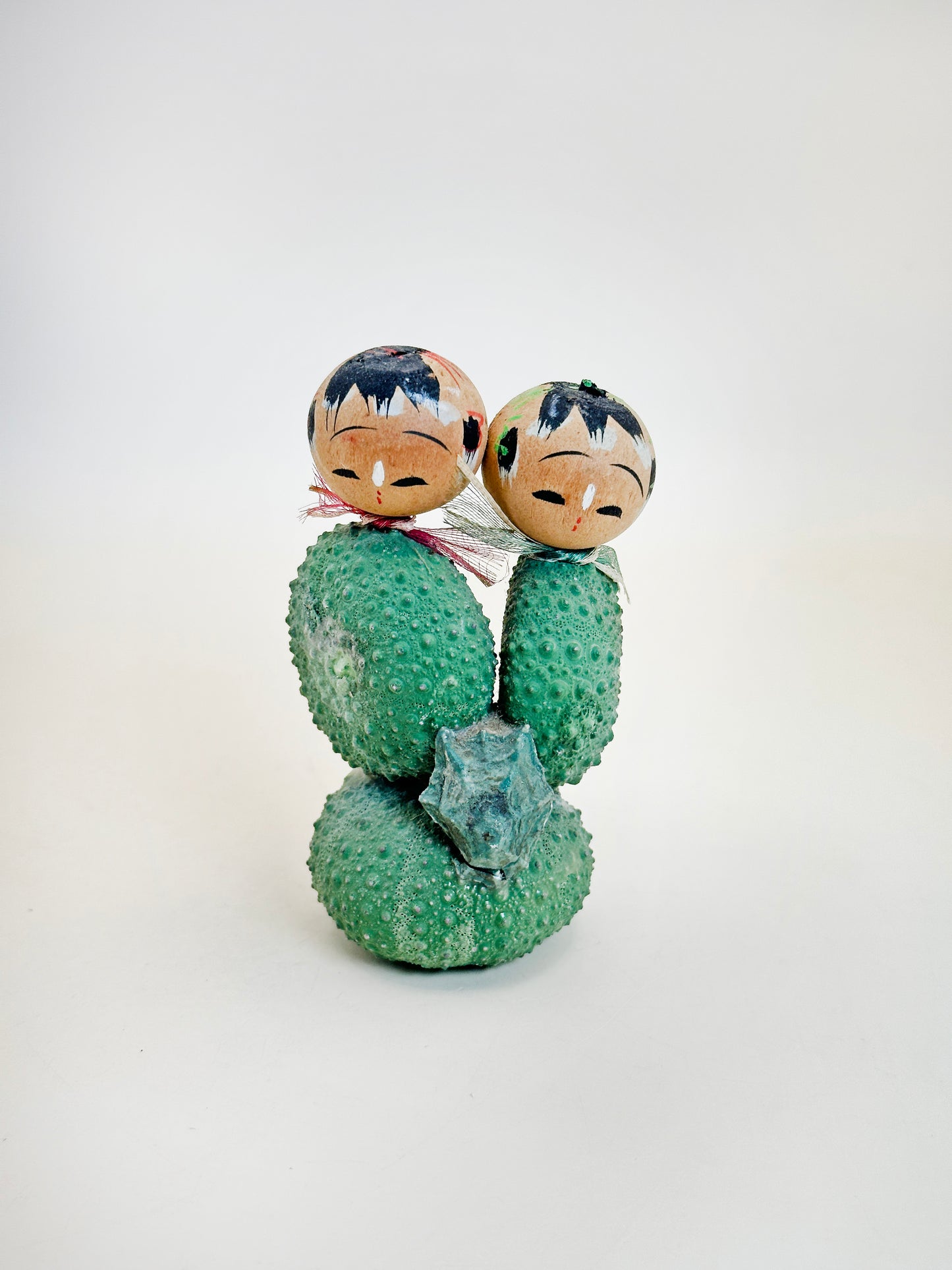 K10168 - RARE omiyage Cactus Kokeshi from Miyagi 宮城