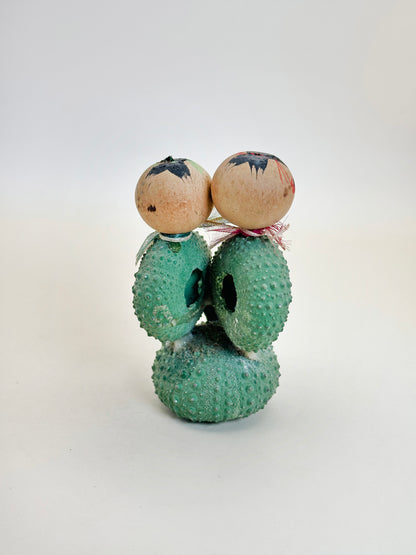 K10168 - RARE omiyage Cactus Kokeshi from Miyagi 宮城