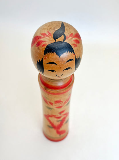 K18126 - Naruko Kokeshi traditionnel par Yasuo Yusa 遊佐泰雄