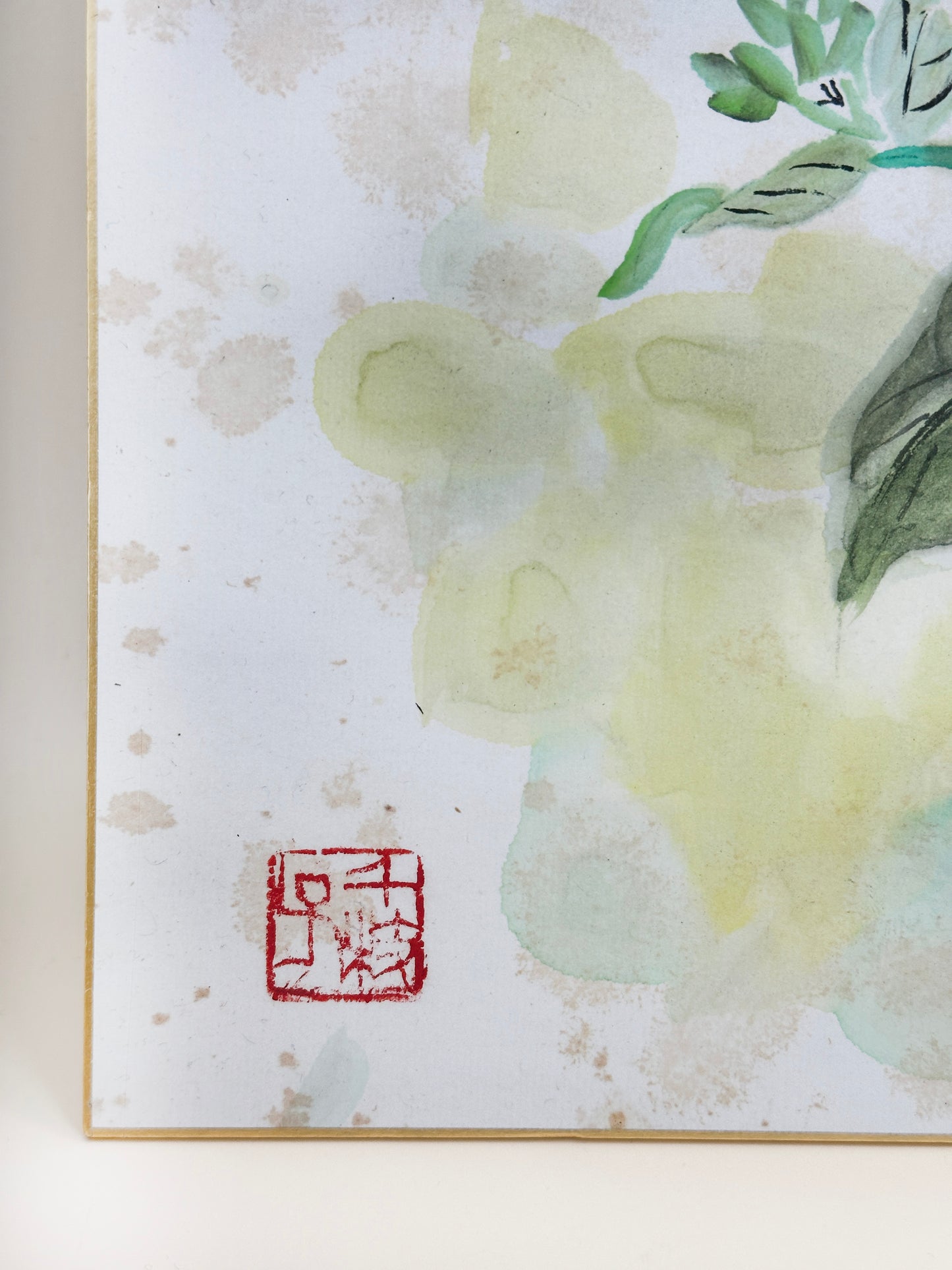 SHP220 - Shikishi du printemps peint à la main 春日和